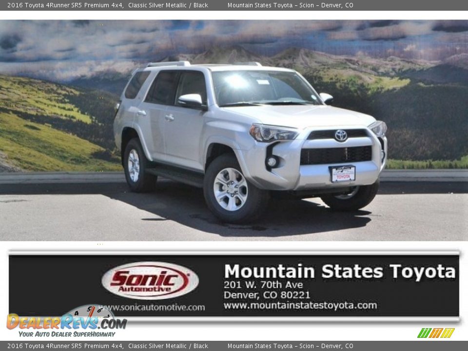 2016 Toyota 4Runner SR5 Premium 4x4 Classic Silver Metallic / Black Photo #1