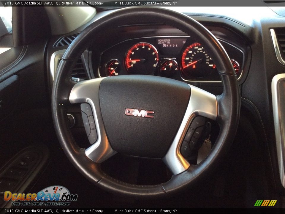 2013 GMC Acadia SLT AWD Quicksilver Metallic / Ebony Photo #11