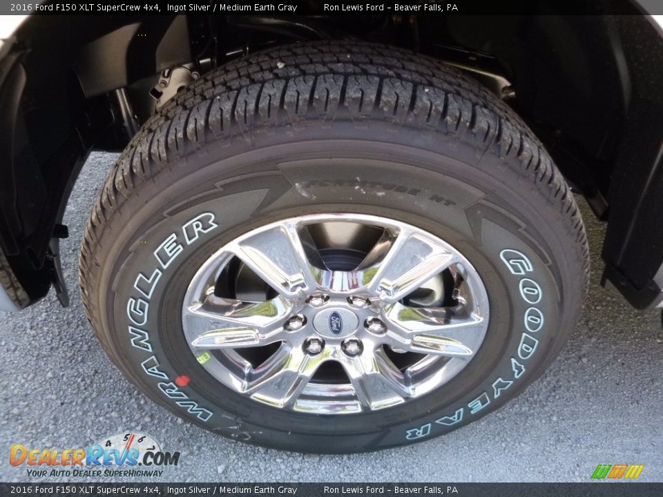 2016 Ford F150 XLT SuperCrew 4x4 Ingot Silver / Medium Earth Gray Photo #9