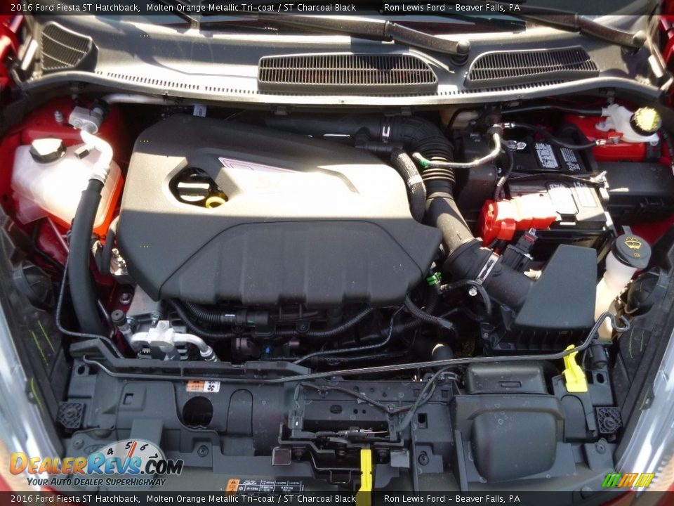 2016 Ford Fiesta ST Hatchback Molten Orange Metallic Tri-coat / ST Charcoal Black Photo #11