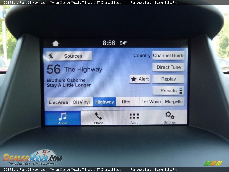 2016 Ford Fiesta ST Hatchback Molten Orange Metallic Tri-coat / ST Charcoal Black Photo #18