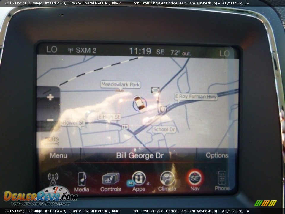2016 Dodge Durango Limited AWD Granite Crystal Metallic / Black Photo #17