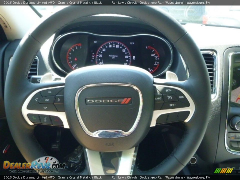2016 Dodge Durango Limited AWD Granite Crystal Metallic / Black Photo #19