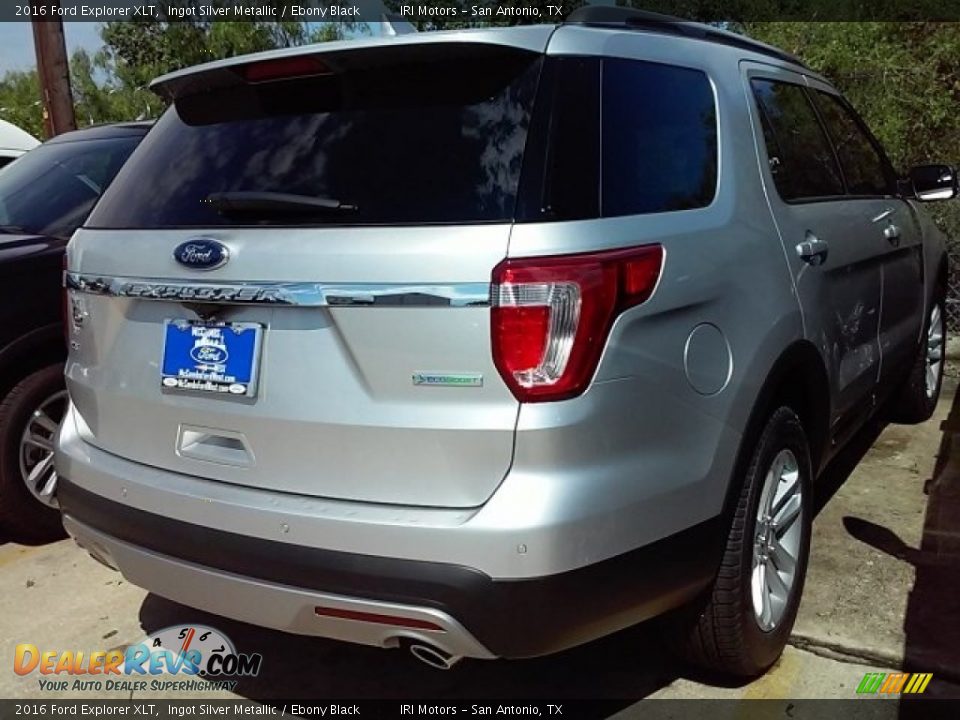 2016 Ford Explorer XLT Ingot Silver Metallic / Ebony Black Photo #4