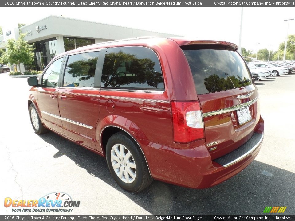 2016 Chrysler Town & Country Touring Deep Cherry Red Crystal Pearl / Dark Frost Beige/Medium Frost Beige Photo #3