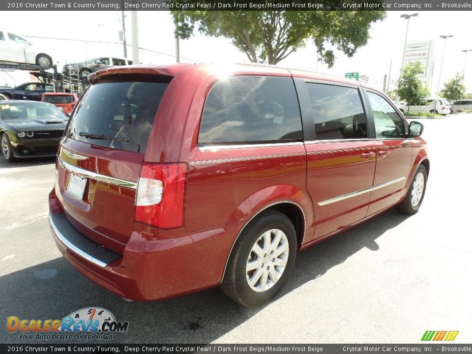 2016 Chrysler Town & Country Touring Deep Cherry Red Crystal Pearl / Dark Frost Beige/Medium Frost Beige Photo #11