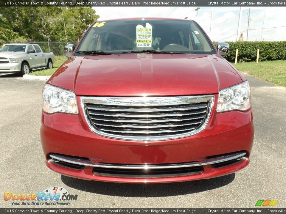 2016 Chrysler Town & Country Touring Deep Cherry Red Crystal Pearl / Dark Frost Beige/Medium Frost Beige Photo #16