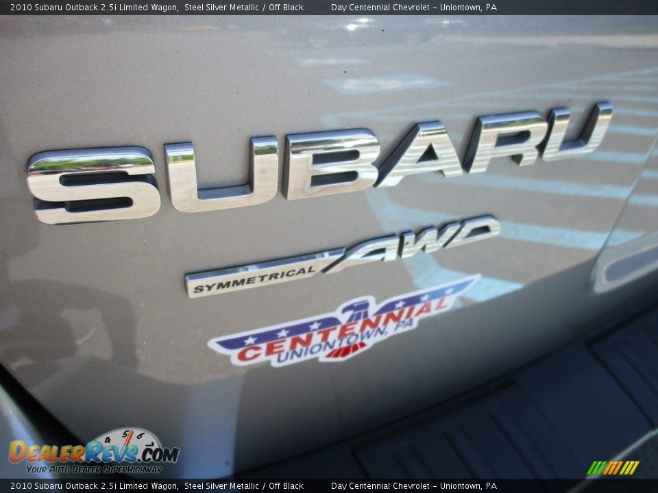2010 Subaru Outback 2.5i Limited Wagon Steel Silver Metallic / Off Black Photo #5