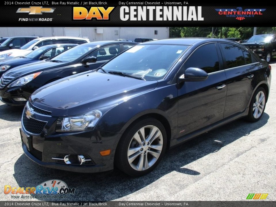 2014 Chevrolet Cruze LTZ Blue Ray Metallic / Jet Black/Brick Photo #1