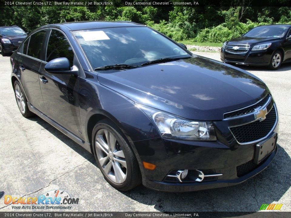 2014 Chevrolet Cruze LTZ Blue Ray Metallic / Jet Black/Brick Photo #4