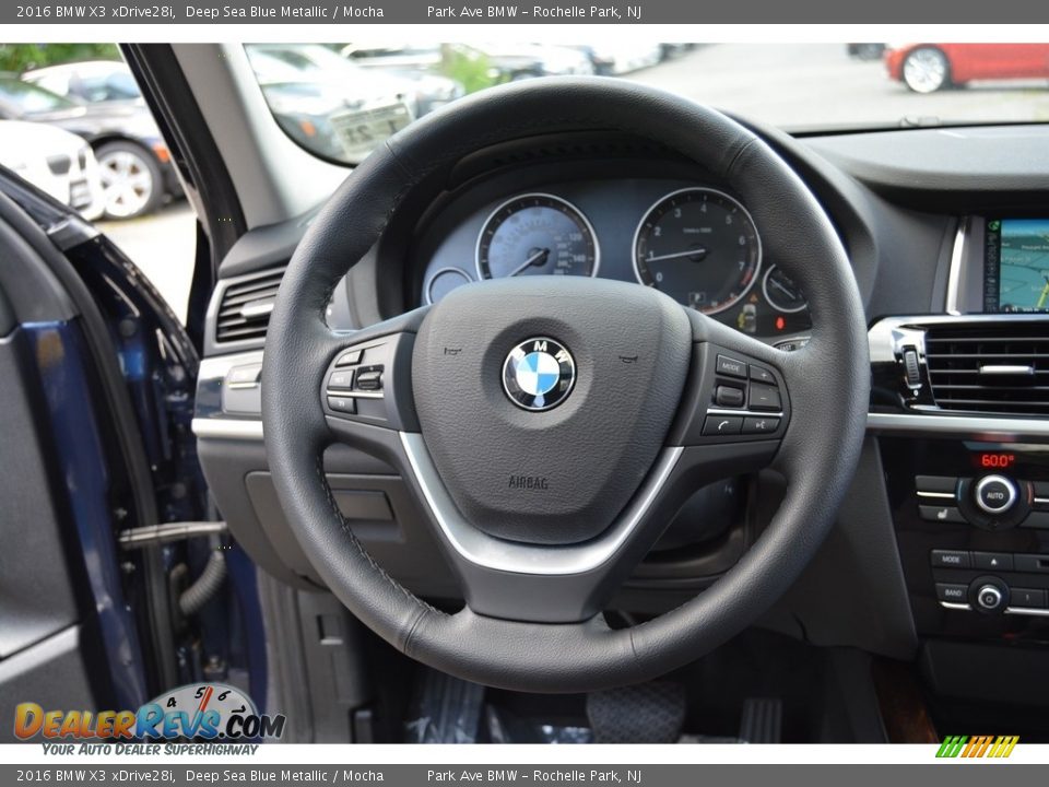 2016 BMW X3 xDrive28i Deep Sea Blue Metallic / Mocha Photo #19