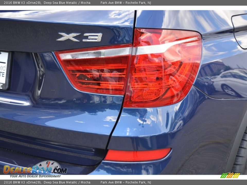 2016 BMW X3 xDrive28i Deep Sea Blue Metallic / Mocha Photo #24
