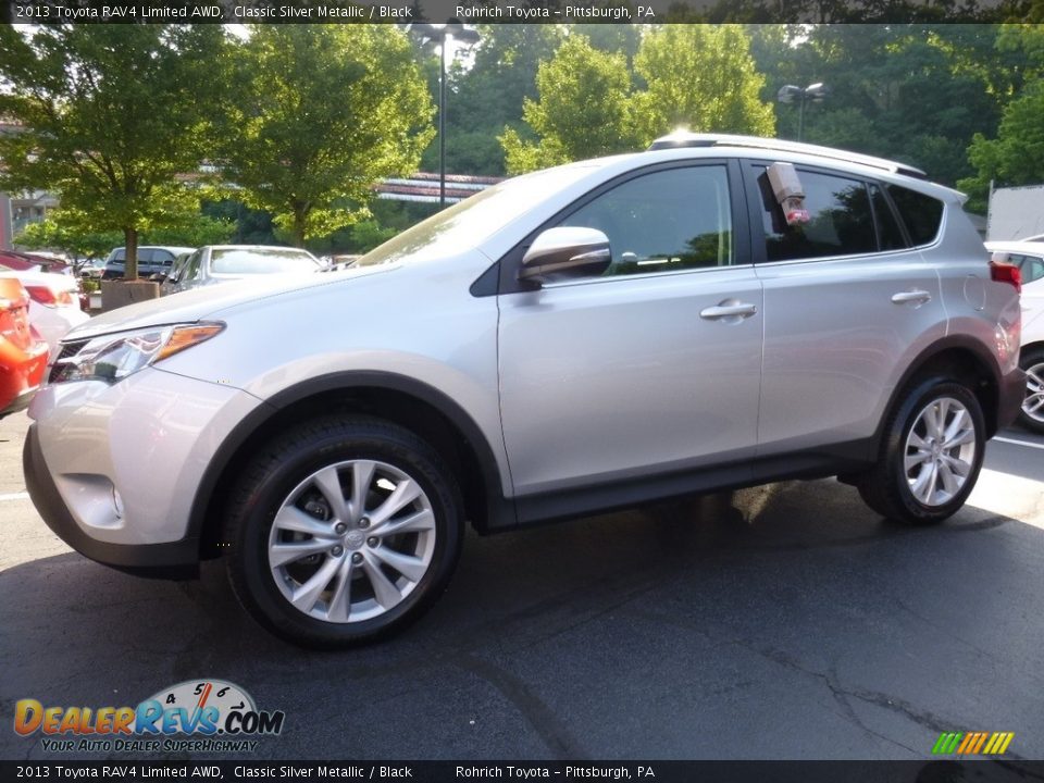 2013 Toyota RAV4 Limited AWD Classic Silver Metallic / Black Photo #3