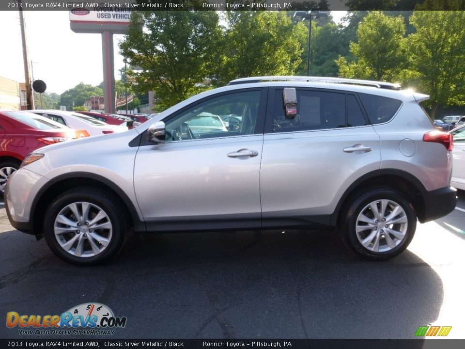 2013 Toyota RAV4 Limited AWD Classic Silver Metallic / Black Photo #4