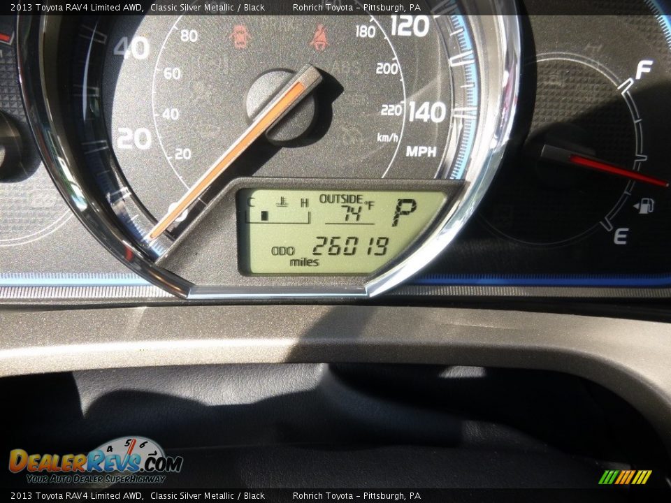 2013 Toyota RAV4 Limited AWD Classic Silver Metallic / Black Photo #9
