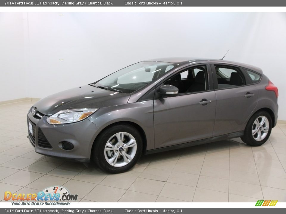 2014 Ford Focus SE Hatchback Sterling Gray / Charcoal Black Photo #3
