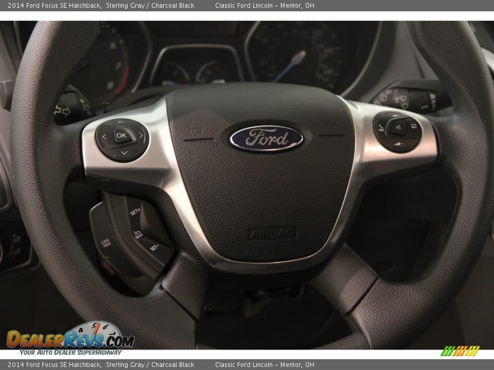 2014 Ford Focus SE Hatchback Sterling Gray / Charcoal Black Photo #7