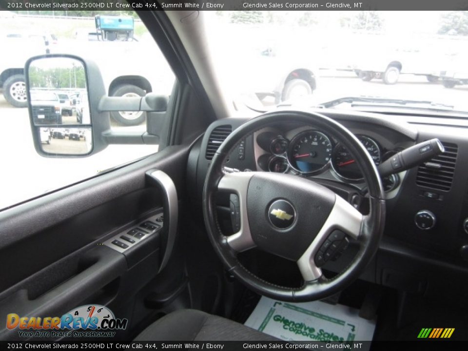 2012 Chevrolet Silverado 2500HD LT Crew Cab 4x4 Summit White / Ebony Photo #20