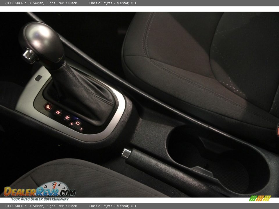 2013 Kia Rio EX Sedan Signal Red / Black Photo #12