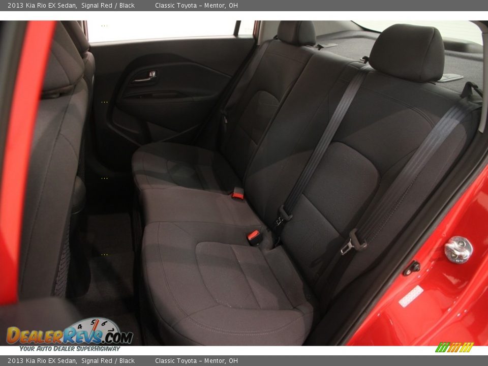 2013 Kia Rio EX Sedan Signal Red / Black Photo #15