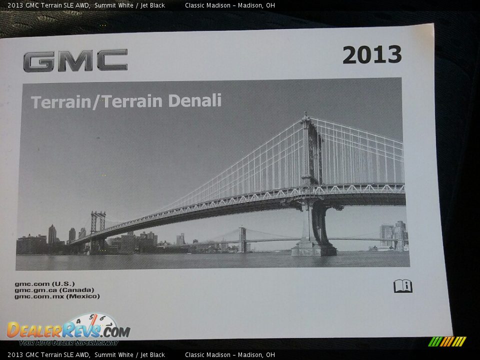 2013 GMC Terrain SLE AWD Summit White / Jet Black Photo #14