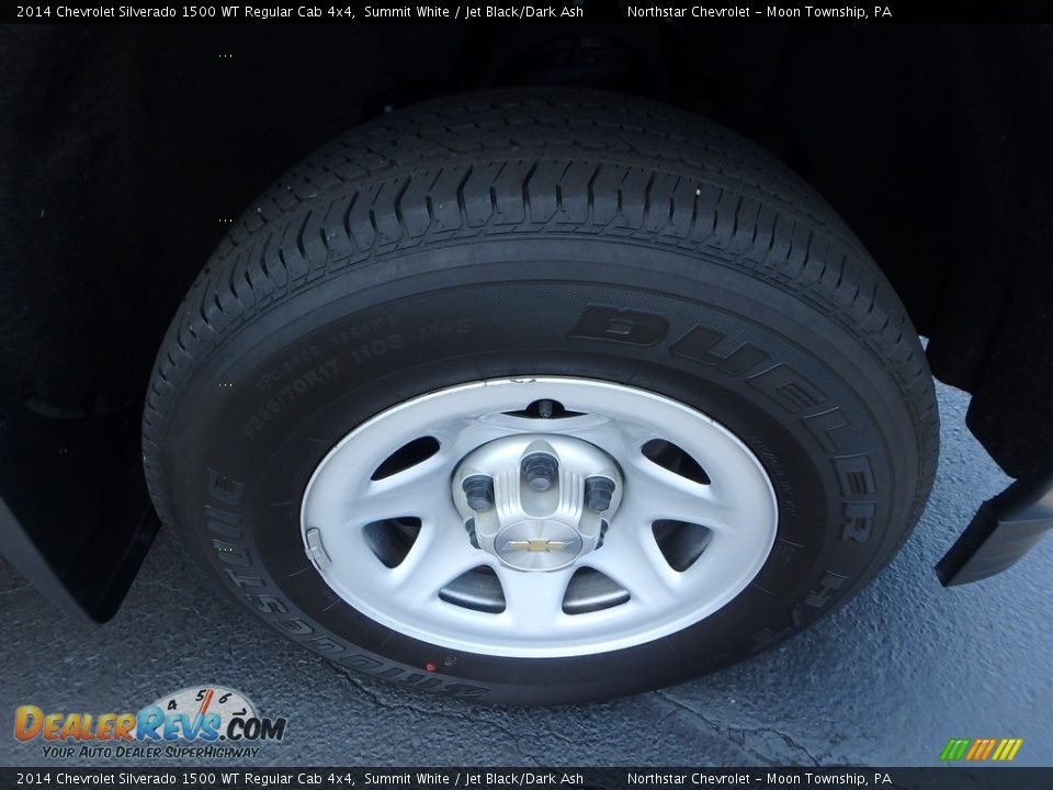 2014 Chevrolet Silverado 1500 WT Regular Cab 4x4 Summit White / Jet Black/Dark Ash Photo #17