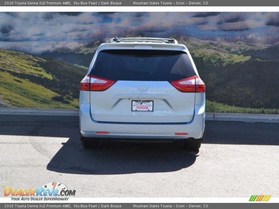 2016 Toyota Sienna XLE Premium AWD Sky Blue Pearl / Dark Bisque Photo #4