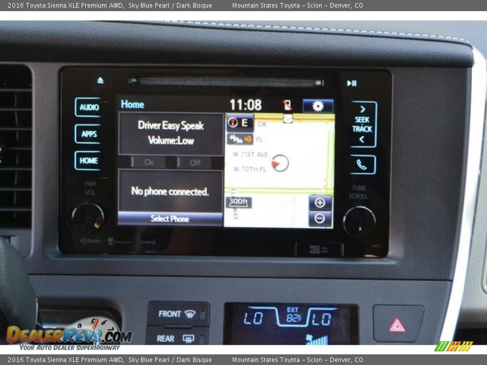 2016 Toyota Sienna XLE Premium AWD Sky Blue Pearl / Dark Bisque Photo #6