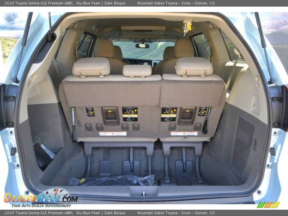 2016 Toyota Sienna XLE Premium AWD Sky Blue Pearl / Dark Bisque Photo #9