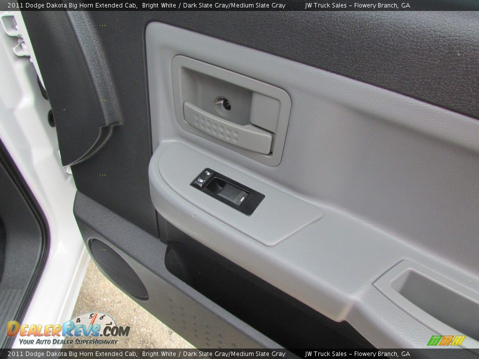 2011 Dodge Dakota Big Horn Extended Cab Bright White / Dark Slate Gray/Medium Slate Gray Photo #34