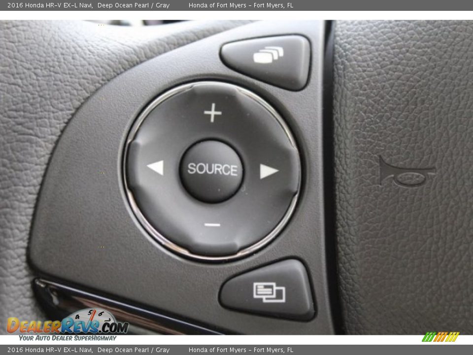 2016 Honda HR-V EX-L Navi Deep Ocean Pearl / Gray Photo #12