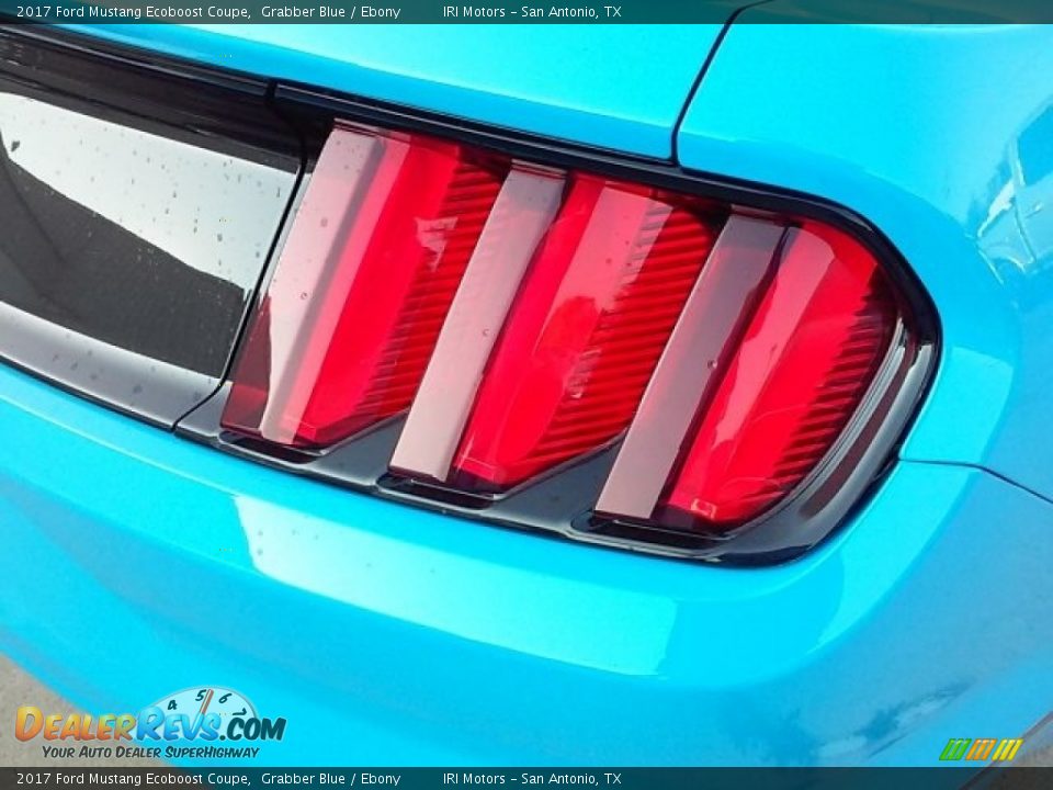 2017 Ford Mustang Ecoboost Coupe Grabber Blue / Ebony Photo #6