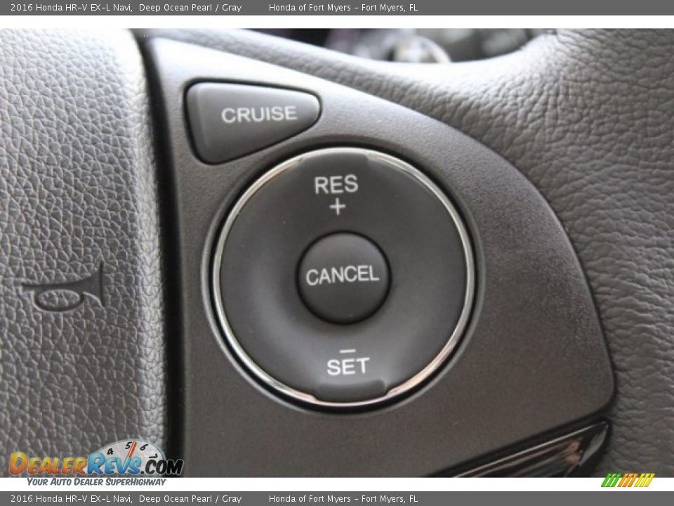 2016 Honda HR-V EX-L Navi Deep Ocean Pearl / Gray Photo #14