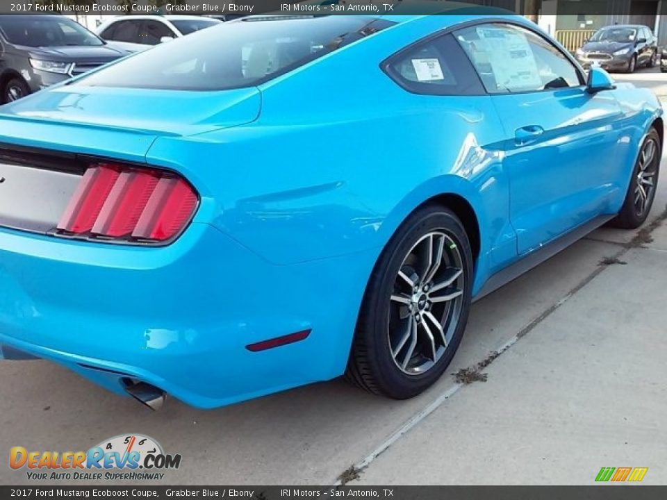 2017 Ford Mustang Ecoboost Coupe Grabber Blue / Ebony Photo #8