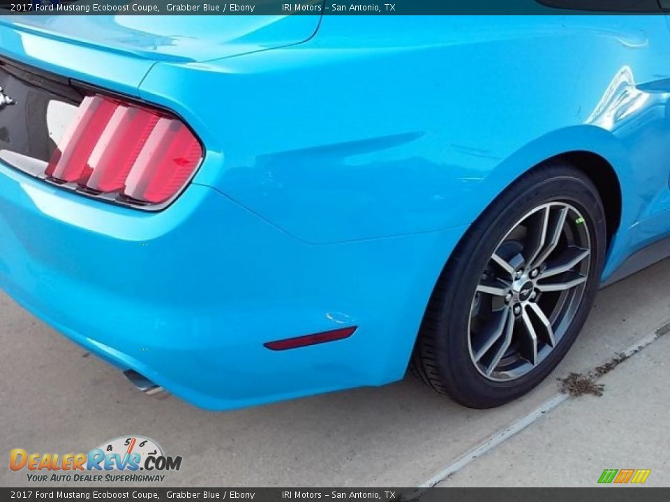 2017 Ford Mustang Ecoboost Coupe Grabber Blue / Ebony Photo #9