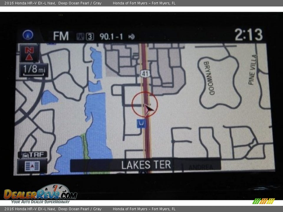 2016 Honda HR-V EX-L Navi Deep Ocean Pearl / Gray Photo #17