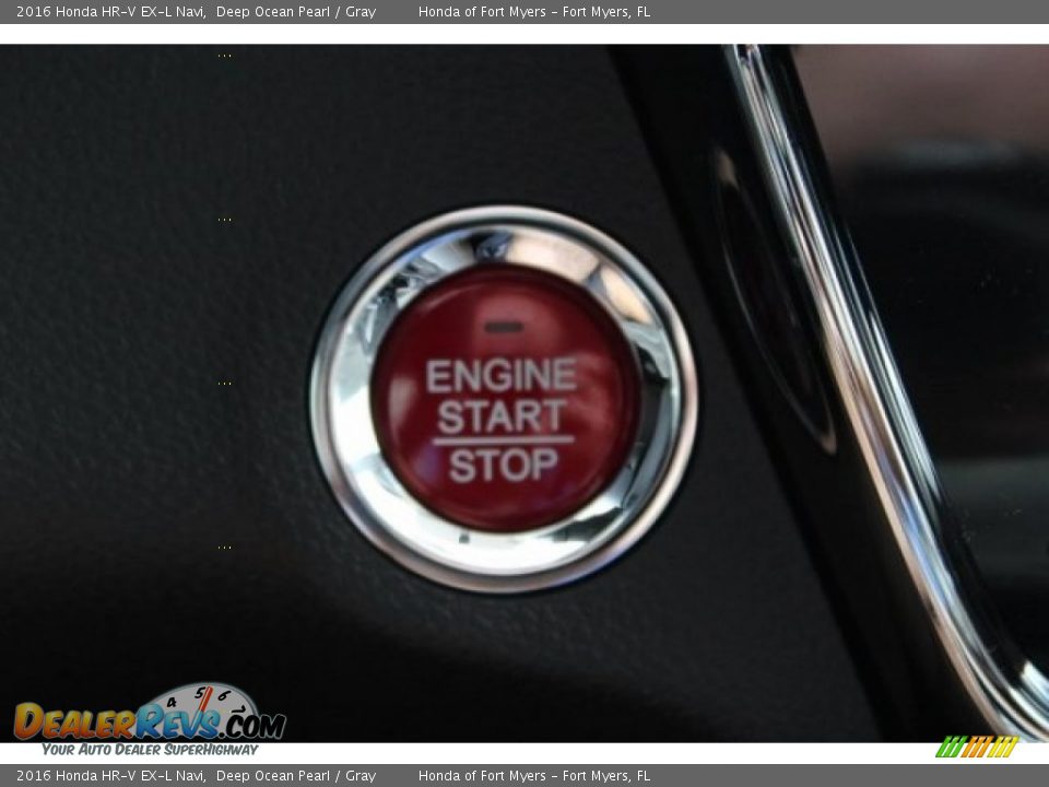 2016 Honda HR-V EX-L Navi Deep Ocean Pearl / Gray Photo #20