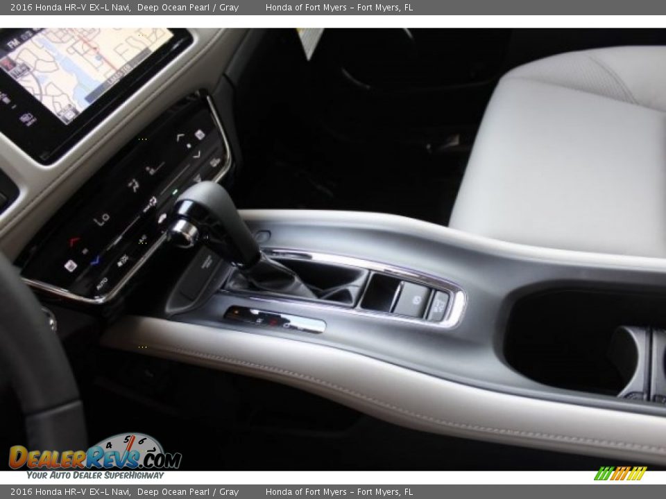 2016 Honda HR-V EX-L Navi Deep Ocean Pearl / Gray Photo #21