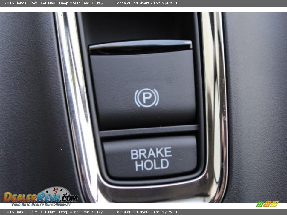2016 Honda HR-V EX-L Navi Deep Ocean Pearl / Gray Photo #22