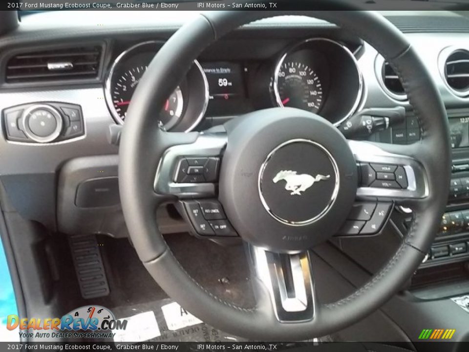 2017 Ford Mustang Ecoboost Coupe Steering Wheel Photo #14