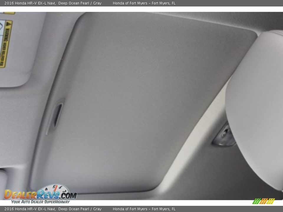 2016 Honda HR-V EX-L Navi Deep Ocean Pearl / Gray Photo #26