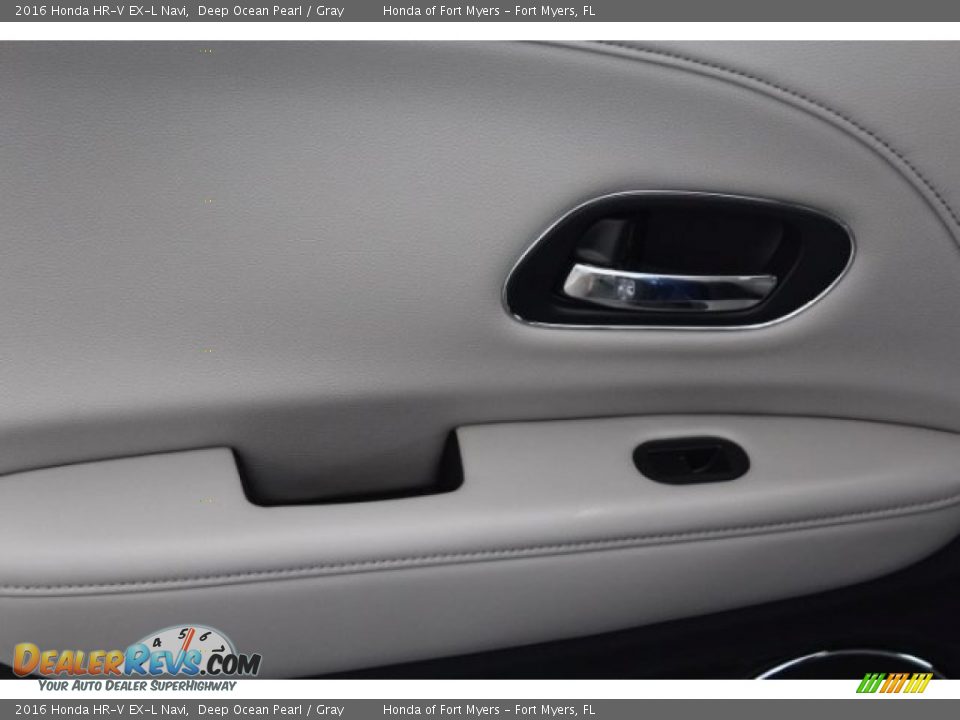 2016 Honda HR-V EX-L Navi Deep Ocean Pearl / Gray Photo #27