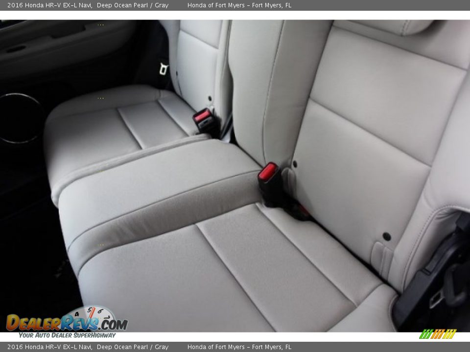 2016 Honda HR-V EX-L Navi Deep Ocean Pearl / Gray Photo #28