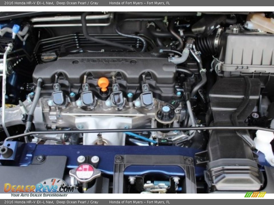2016 Honda HR-V EX-L Navi Deep Ocean Pearl / Gray Photo #30