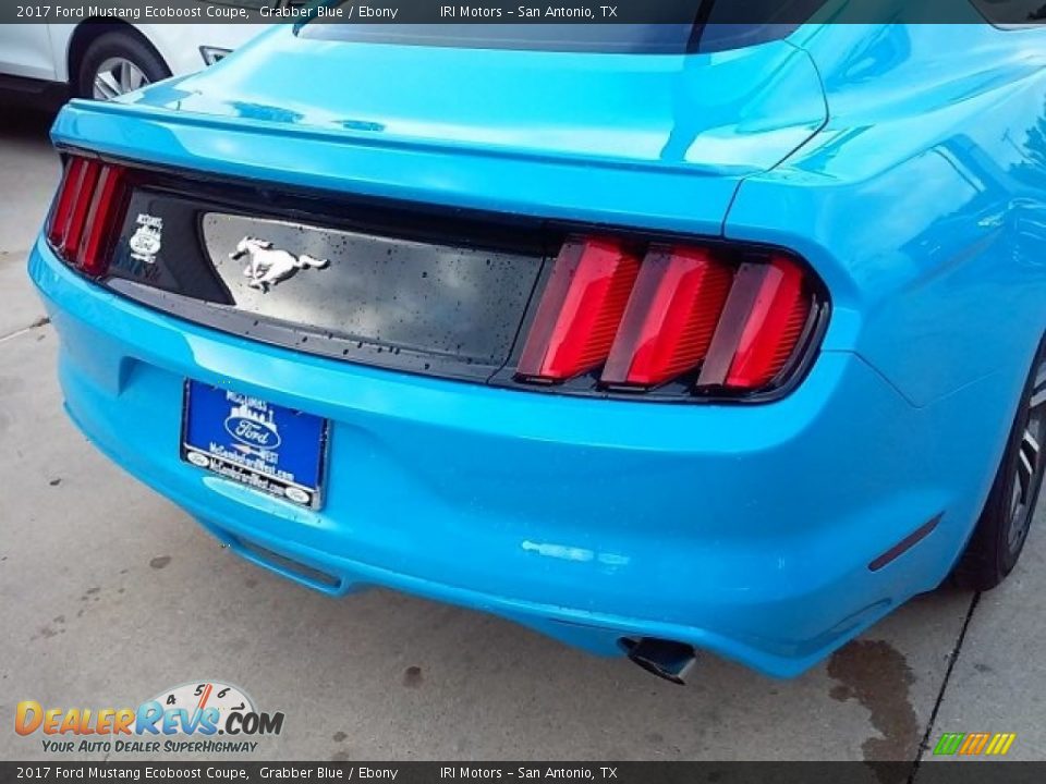 2017 Ford Mustang Ecoboost Coupe Grabber Blue / Ebony Photo #29