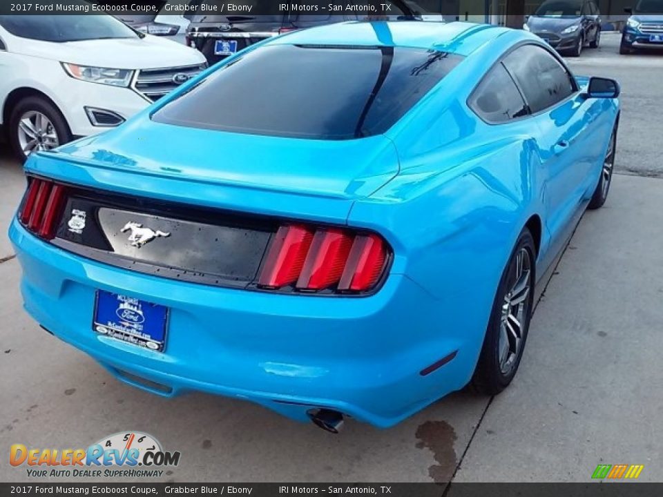 2017 Ford Mustang Ecoboost Coupe Grabber Blue / Ebony Photo #30
