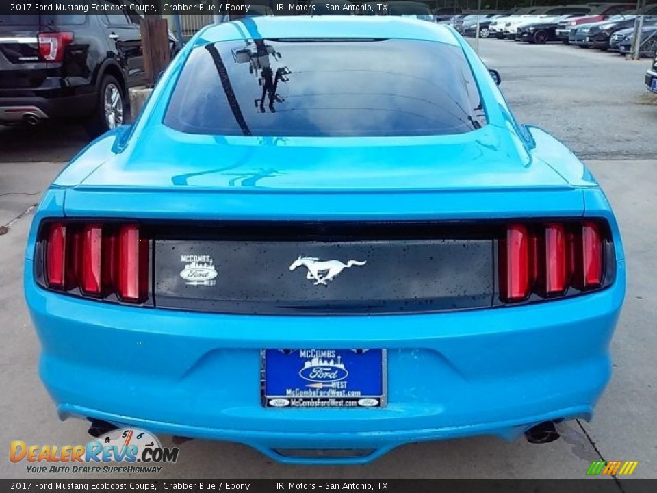 2017 Ford Mustang Ecoboost Coupe Grabber Blue / Ebony Photo #31