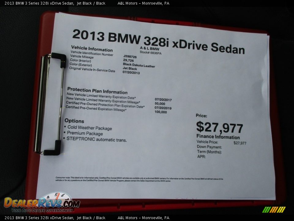 2013 BMW 3 Series 328i xDrive Sedan Jet Black / Black Photo #12