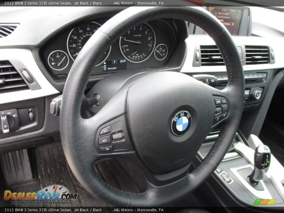 2013 BMW 3 Series 328i xDrive Sedan Jet Black / Black Photo #15