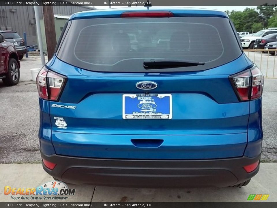 2017 Ford Escape S Lightning Blue / Charcoal Black Photo #12